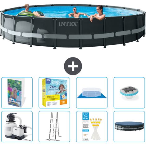 Intex Piscine Ultra XTR Ronde - 610x122 cm - 9-pièces S526 (1/4)