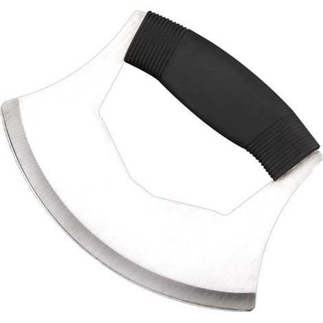 Coupe-pizza en acier inoxydable avec couvercle, manche ergonomique antidérapant, lame basculante pour pâtisserie (1/5)
