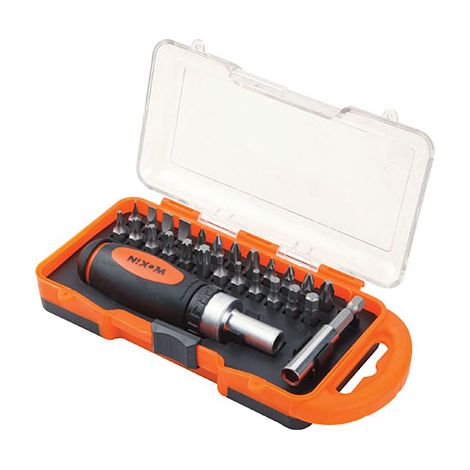 GIRAVITE A CRICCHETTO KIT 206526 WOKIN - T A4-7 PH 0-3 PZ 0-3 HEX 2-6 T10-40 CF=PZ 26- 2 confezioni