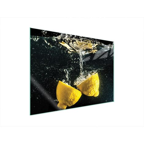 PIASTRA PROTETTIVA IN VETRO PER FORNELLO 70x52 LIMONE (1/5)