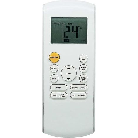 Ersatzfernbedienung für Midea Klimaanlage RG57A7/BGEF RG57A6/BGEFU1 CR166-RG57A6EU-6 RG57B2/B (1/4)