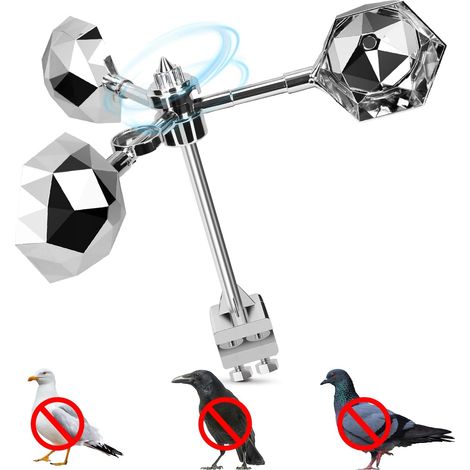 Répulsif Anti-Oiseaux  Répulsif Anti-Pigeons  Répulsif Anti-Oiseaux  Répulsif pour Pics  Réfléchissant  Répulsif Anti-Oiseaux réfléchissant avec 288 Surfaces réfléchissantes  Répulsif