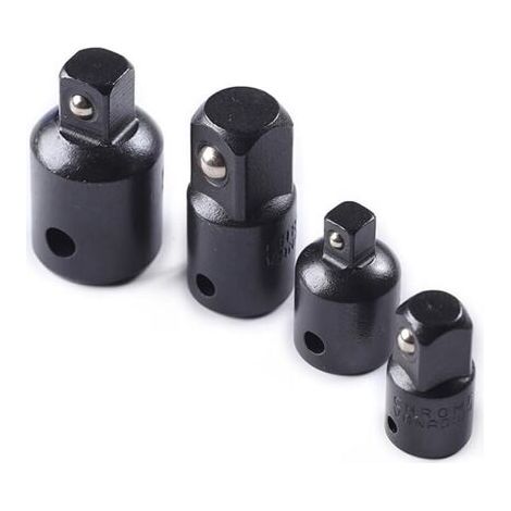 Pair Kit adaptateur réducteur de prise à cliquet carré 4 pièces 1/2 à 3/8, 3/8 à 1/4 (Noir) (1/5)