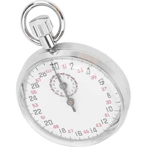 Chronomètre mécanique J12001, précision 0,1 s, matériel pédagogique de physique, articles de sport, chronomètre pour compétitions d'athlétisme, métal, acier inoxydable (1/5)
