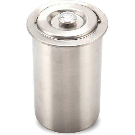 Presse à viande avec thermomètre, cuves de cuisson en acier inoxydable (1/4)