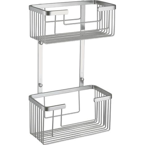 Kibath Portagel doble GAL rectangular acabado aluminio cepillado fabricado en aluminio