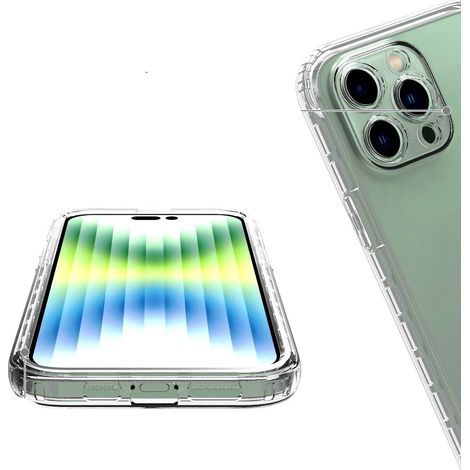 Schutzhülle für iPhone 14 Pro Max, stoßfest, mit Folie, transparent (1/5)