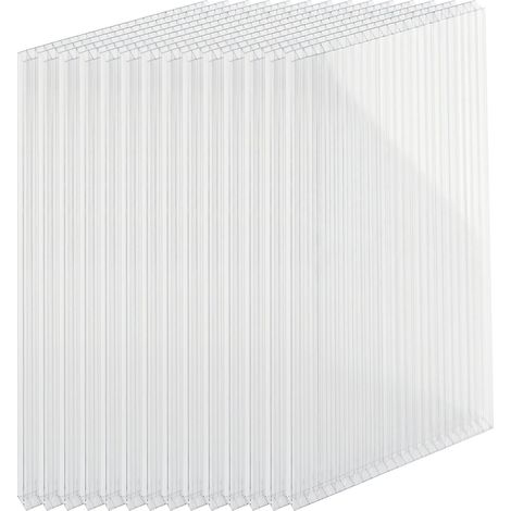 Lot de 10 Panneaux à Double paroi en Polycarbonate Transparent (1/5)
