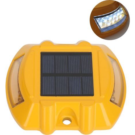 Lampes solaires professionnelles IP68 étanches en fonte d'aluminium à induction automatique pour allée de jardin, cour, patio, cour, 6 V, 1,8 W, éclairage blanc (1/5)