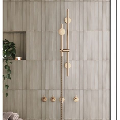 Faience Effet Zellige Beige MASSIMO Siena Earth 5x40cm (1m²) - Les Carreaux de Jean