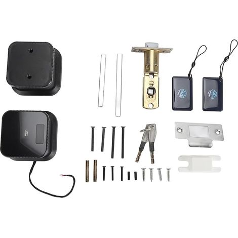 Serrure de porte à empreintes digitales, entrée intelligente sans clé, carte application, déverrouillage par mot de passe, serrure de porte électronique pour maison (1/5)