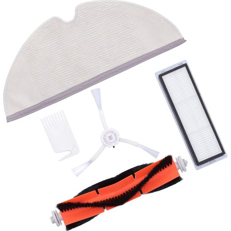 Ortviai Kit de rechange pour aspirateur Xiaomi 1C : brosse principale, latérale, filtre, brosse de nettoyage et vadrouille (1/4)