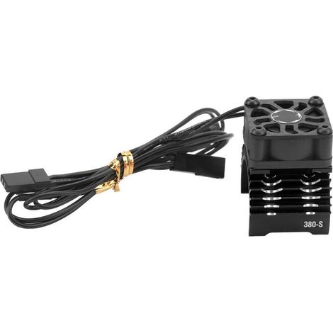 La voiture télécommandée est équipée d'un moteur sans balais de 28 mm/29 mm avec un ventilateur de refroidissement à une vitesse de 32 000 tr/min, offrant une efficacité élevée. (1/4)