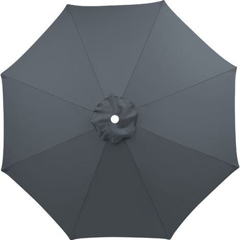Sollbry 1 toldo de repuesto para sombrilla de patio, cubierta superior de repuesto universal, tela de repuesto resistente a los rayos UV30+ y al agua (gris, 25 cm) (1/2)