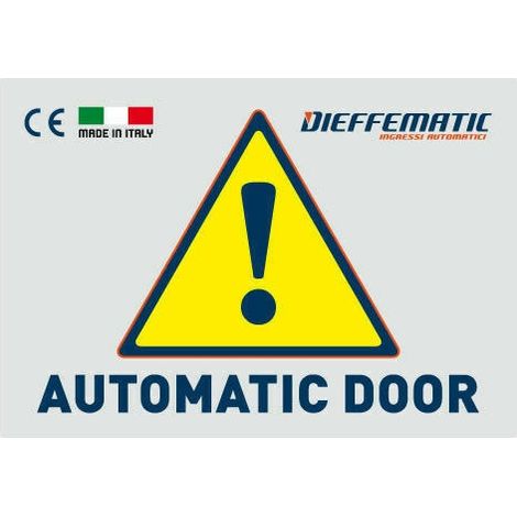 Cartello Monitore Segnalazione Automatic Door Elettrico Cancello Accesso