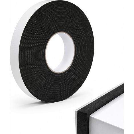 10 m x 15 mm x 3 mm EVA Foam Self Adhesive Sealing Strip for Doors and Windows, Entrance Door Seal, Soundproofing Soundproof Waterproof Dustproof for Garage, Furniture (1/5)