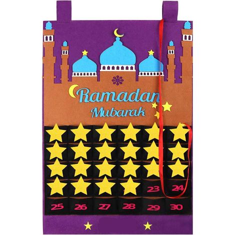 Ramadan-Adventskalender aus Filz – Festliche Dekoration für den Countdown zum Eid al-Adha (1/5)