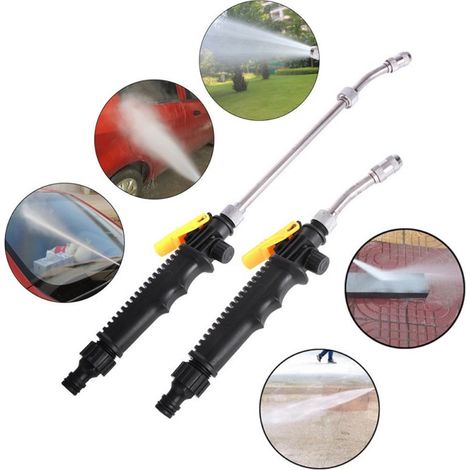 Tragbare 2-in-1-Hochdruckreinigerlanze mit verstellbarer Düse und Sprühgerät für Autowäsche und Gartenarbeit (1/5)