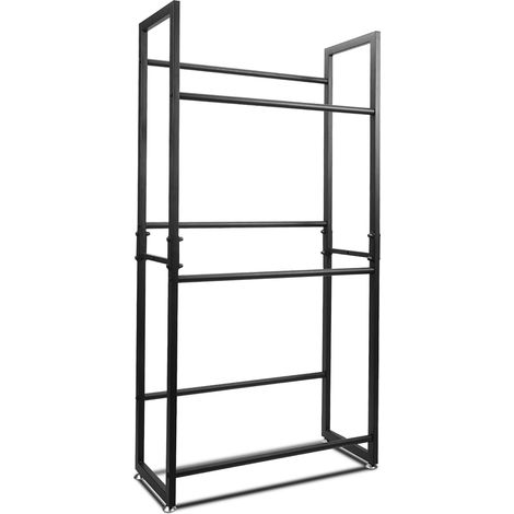 Randaco 3 pezzi Scaffale per Casse di Bevande 6 Casse Supporto per Bottiglie Scaffale su Piedi per Casse di Bevande 71x30x140cm