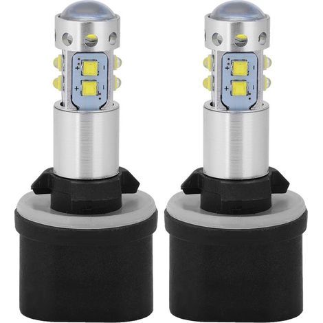 Ampoules de phare lumineuses 2 pièces, feu antibrouillard diurne blanc, pour voiture automatique (1/5)
