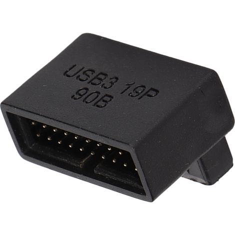 Adaptateur USB 3.0 90° à Circuit Imprimé Multicouche, Installation Facile, Connecteur d'Alimentation 19/20 Broches PH19B