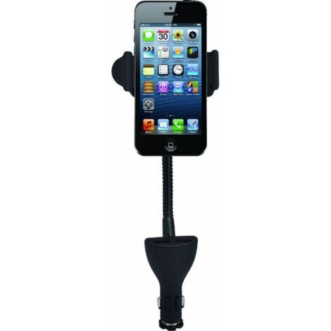 Soporte para smartphones y encendedores de cigarrillos para GM, negro. (1/4)