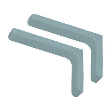 REGGIMENSOLA RICOPERTA LEONARDO BOLIS - ACCIAIO/PLASTICA BIANCO MM 180X114 CF=PZ 2- 5 confezioni