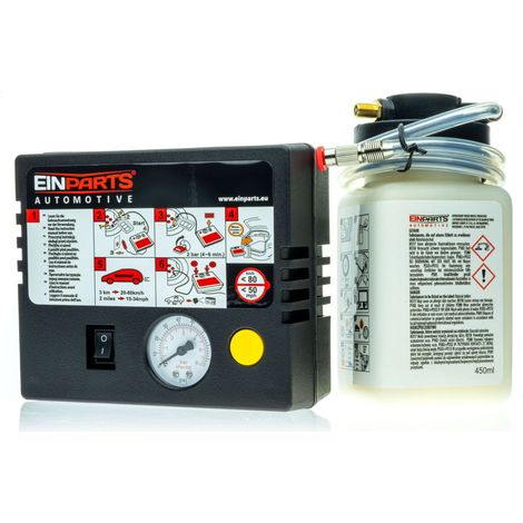 Kit di riparazione pneumatici - Sigillante EPAP08 con compressore (1/5)