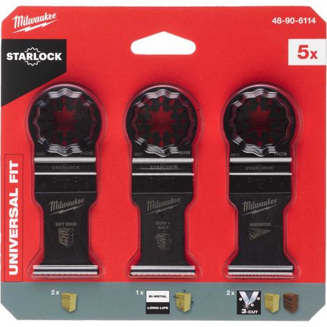 Milwaukee Multitool Zubehörset Sägeblätter Starlock 5x (1/3)