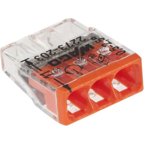 connettore rapido wago 2273-203 policarbonato 12 pezzi (1/3)
