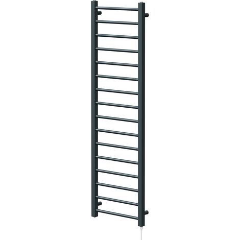 Cohen Anthracite 1600mm x 500mm Straight Electric Heated Towel Rail (1/5)