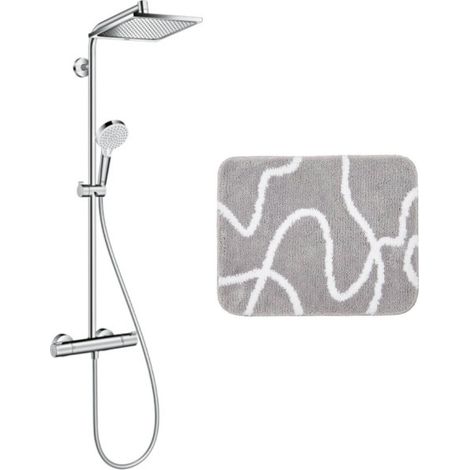 Hansgrohe Set de douche Crometta E 240 + cadeau gratuit tapis de salle de bain, gris (27271000-8SE) (1/5)