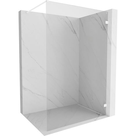 Mexen Lunar paroi de douche Walk-in droite 150 x 200 cm, transparent 8 mm, blanc - 830-150-000-20-00-P (1/5)