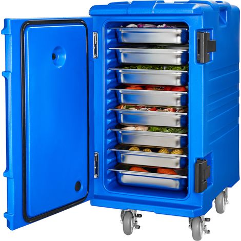 Mophorn Porta recipientes aislante para alimentos, 127 qt, hebillas dobles, asas, ruedas, para catering, restaurantes, cantinas (1/5)