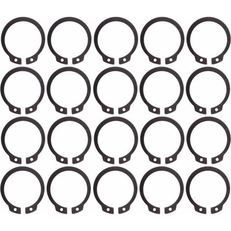 20x Circlip externe bague d'arrêt pour arbre en acier à ressorts DIN 471 Anneau de retenue Rondelle Blocage Pince Transmission, Ø 16mm