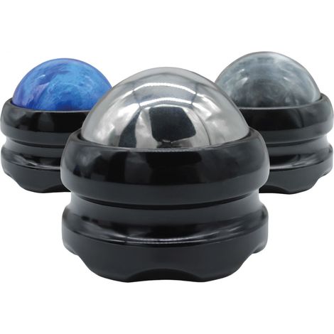 Boule de massage roll on avec rotation à 360° - Métal - Vivezen