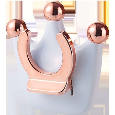 Wall-Mounted Hair Dryer Holder - Wall Organizer for Bedroom and Bathroom - Multifunctional Hair Dryer Holder (Ivory White) (1/5)