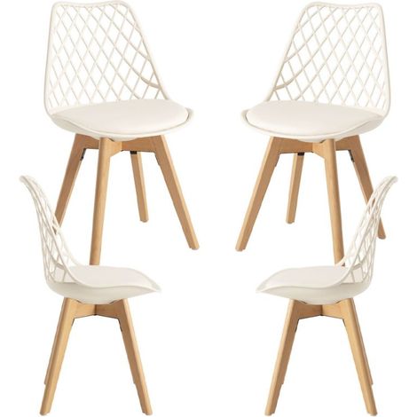 Packs Sillas Comedor - Pack 4 Sillas Mima - Crema