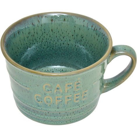 Taza de café azul esmeralda 26cl - Atmosphera créateur d'intérieur