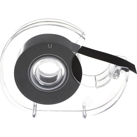 Bande magnétique flexible adhésive plastique 3 M x 19 Mm avec ruban noir pour projets créatifs en atelier, 1 rouleau sans résidu après retrait (1/5)