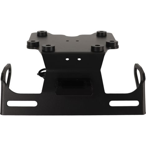 Plaque d'immatriculation moto avec feu LED pour TENERE700 2019+ - Support arrière universel noir (1/5)
