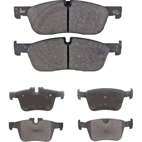 KIT PASTIGLIE FRENO ANTERIORI E POSTERIORI compatibile con LAND ROVER RANGE ROVER VELAR (L560) / PASTIGLIE FRENANTI AUTO OEM FDB4894,FDB4927 / SOSTITUZIONE DIRETTA / BASSA POLVERE / SILENZIOSO