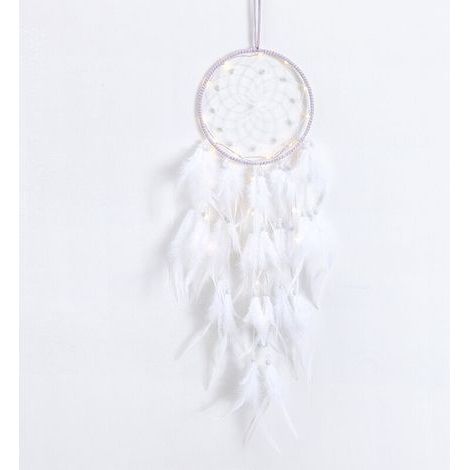 Attrape-rêves blanc, arbre de vie, décoration murale, cristal de roche aux vertus curatives naturelles, attrape-rêves artisanal pour la décoration de chambre, cadeau fait main - RAPANDA (1/5)