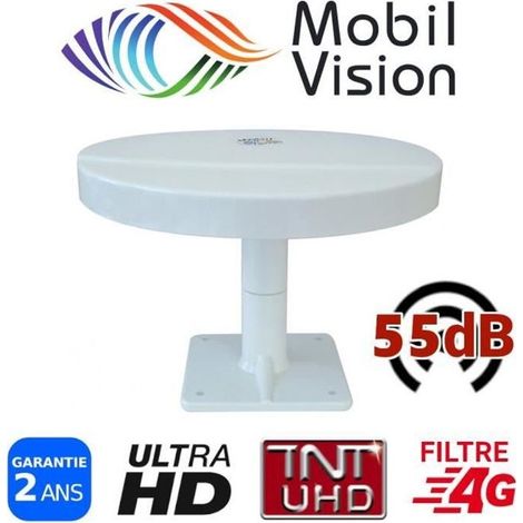 ANTENNE TV TNTUHD 55dB CAMPING CAR CAMION FOURGON MOBILVISION - OMNIVISION (1/3)