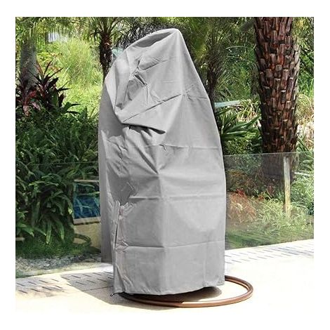 MINKUROW Fodera Per Mobili Impermeabile Per Sedia Sospesa In Vimini In Rattan Da Giardino - Fodera Protettiva Per Sedia A Uovo - 190x115 Cm (1/4)