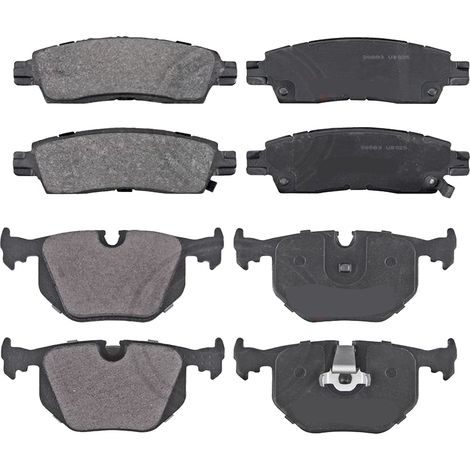 KIT PASTIGLIE FRENO ANTERIORI E POSTERIORI compatibile con LEXUS CT (ZWA10) / PASTIGLIE FRENANTI AUTO OEM P83106,P83133 / SOSTITUZIONE DIRETTA / BASSA POLVERE / SILENZIOSO