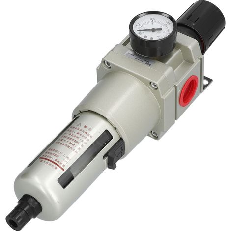 Séparateur eau-huile avec vidange automatique, filtre à air comprimé, vanne de régulation de pression avec manomètre, interface G1/4 (1/5)