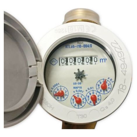 CONTATORE ACQUA FREDDA QUADRANTE BAGNATO ATTACCO 3/4" RACCORDI INCLUSI (11820) (1/5)