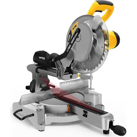 Scie à onglet Professionnelle 2100W Disque Ø 255 mm Alésage 30 mm 230 V Silencieux VITO