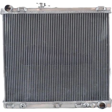 Radiador de aluminio, compatible con Holden Rodeo RA 2003-2012, compatible con Isuzu D-Max 3.0L Diesel, ubicación frontal, eficiencia de enfriamiento mejorada, diseño duradero. (1/4)
